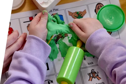 Children and therapists at Ashton's Place