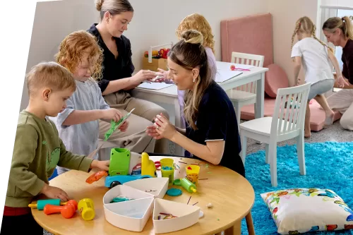 Children and therapists at Ashton's Place